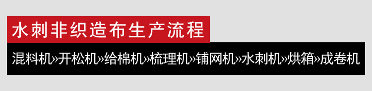 水刺非織造布生產線細節1
